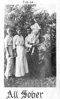 Mathias and Una Durst, daughter Grace, and sister Lura Kilgore, July 25, 1914.